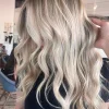 S0e3138e96245409e86604f1f84300238U.webp 13x4 Lace Front Wig for White Women Long Body Wavy Synthetic Wigs Balayage Platinum Ash Blonde Luxury Lace Wig High Heat Firbe