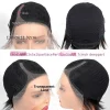Lace Wig, Inner Net Size 13x5x1 Inches, Side T-Parting, 180% Density, Natural Brazilian Wave, 8-Inch Short Straight Hair