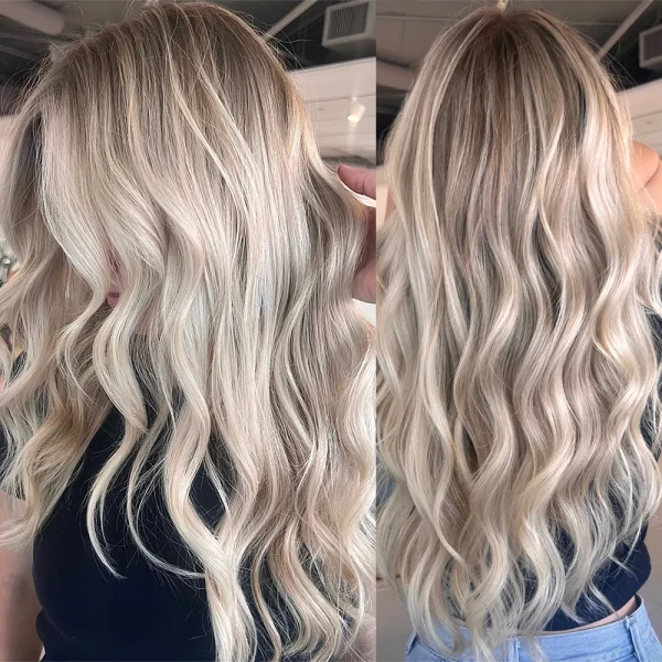 S2ec79cb4295c432c8db8279c21e4cccbQ.webp 13x4 Lace Front Wig for White Women Long Body Wavy Synthetic Wigs Balayage Platinum Ash Blonde Luxury Lace Wig High Heat Firbe