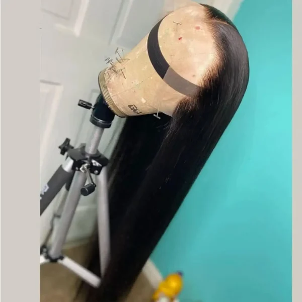 S38733f113401407b9bad0ab9e086ddccF.webp 13*4 Lace Front Wigs Straight Wigs with High Quality Synthetic Hair Wigs and Good Texture