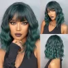 S617c650b532945b089c6a674e1ff301c3.webp Ombre Blonde Brown Synthetic Short Wavy Wigs with Bangs Platinum Bob Cosplay Halloween Lolita Hair Wigs for Women Heat Resistant