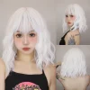 S7fcde48b952e4464b3fd1dfe1c738c58h.webp Ombre Blonde Brown Synthetic Short Wavy Wigs with Bangs Platinum Bob Cosplay Halloween Lolita Hair Wigs for Women Heat Resistant