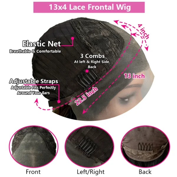 Sd06f8c2661fc49f489e2d74640da897e3.webp 13x4 Lace Front Wig for White Women Long Body Wavy Synthetic Wigs Balayage Platinum Ash Blonde Luxury Lace Wig High Heat Firbe